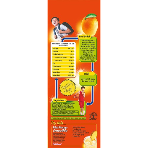 Real Fruit Power Juice, Mango, 1L (Pack of 2)
