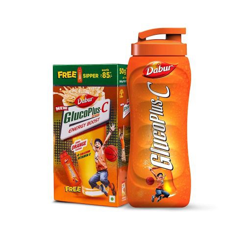 Dabur GlucoPlus-C Orange Energy Drink - Get Sipper Free